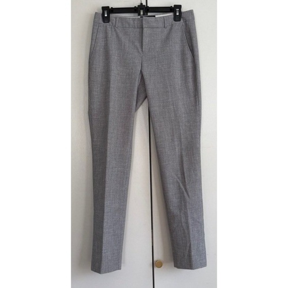 Banana Republic Ryan Light‎ Grey Novelty Slim Straight Dress Pants 2 794155-00